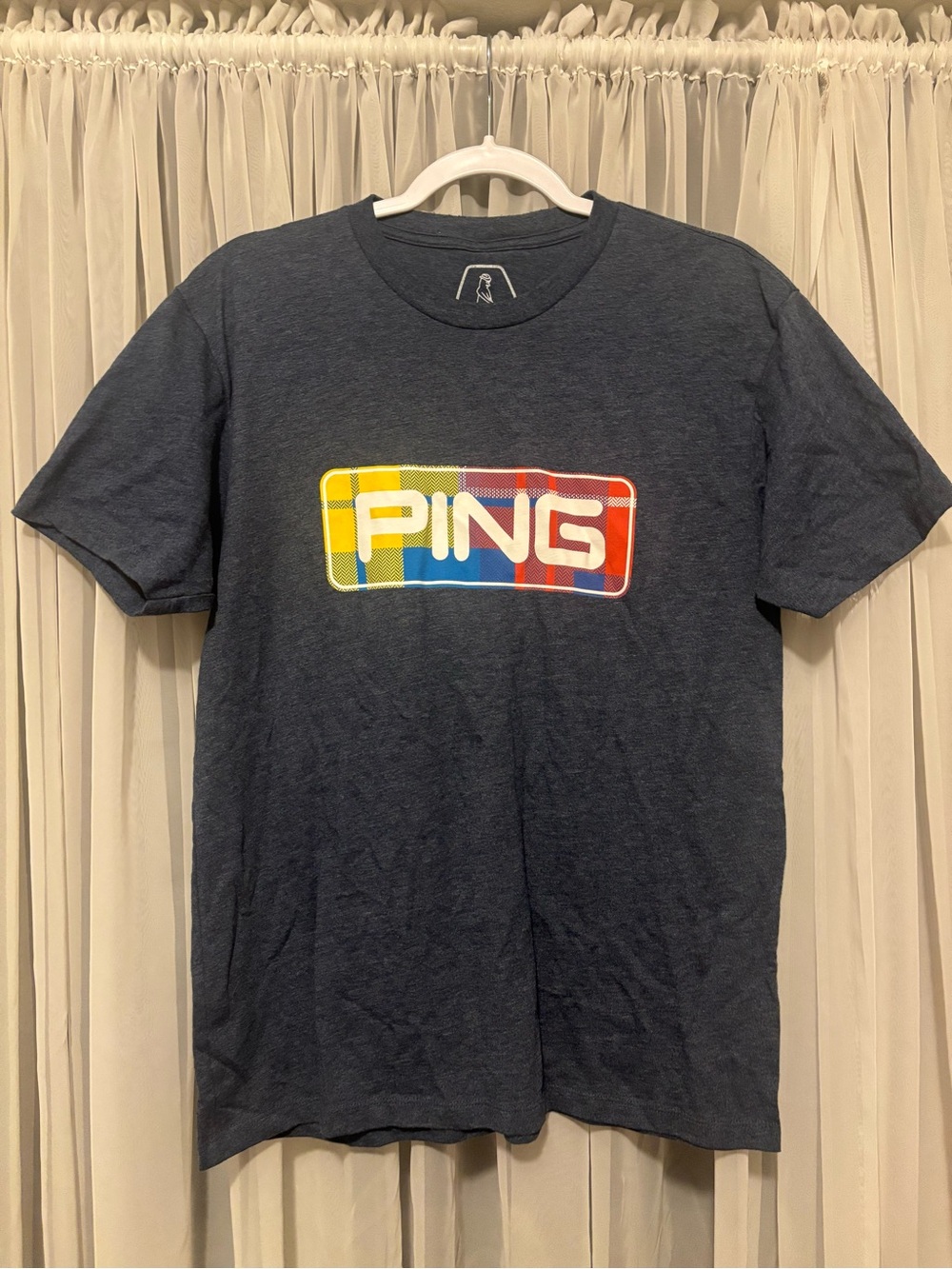PING Golf Athletic T-Shirt Men's Heathered Navy